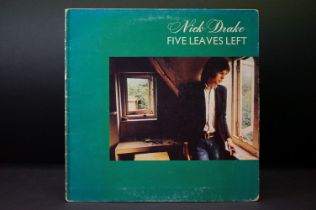 Vinyl - Nick Drake - Five Leaves Left (UK 1972 2nd pressing, Pink Rim 3U / 3U matrix, Island