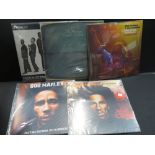 Vinyl - Bob Marley & The Wailers, 5 albums, to include: Catch A Fire (Original UK 1st Pressing, Pink