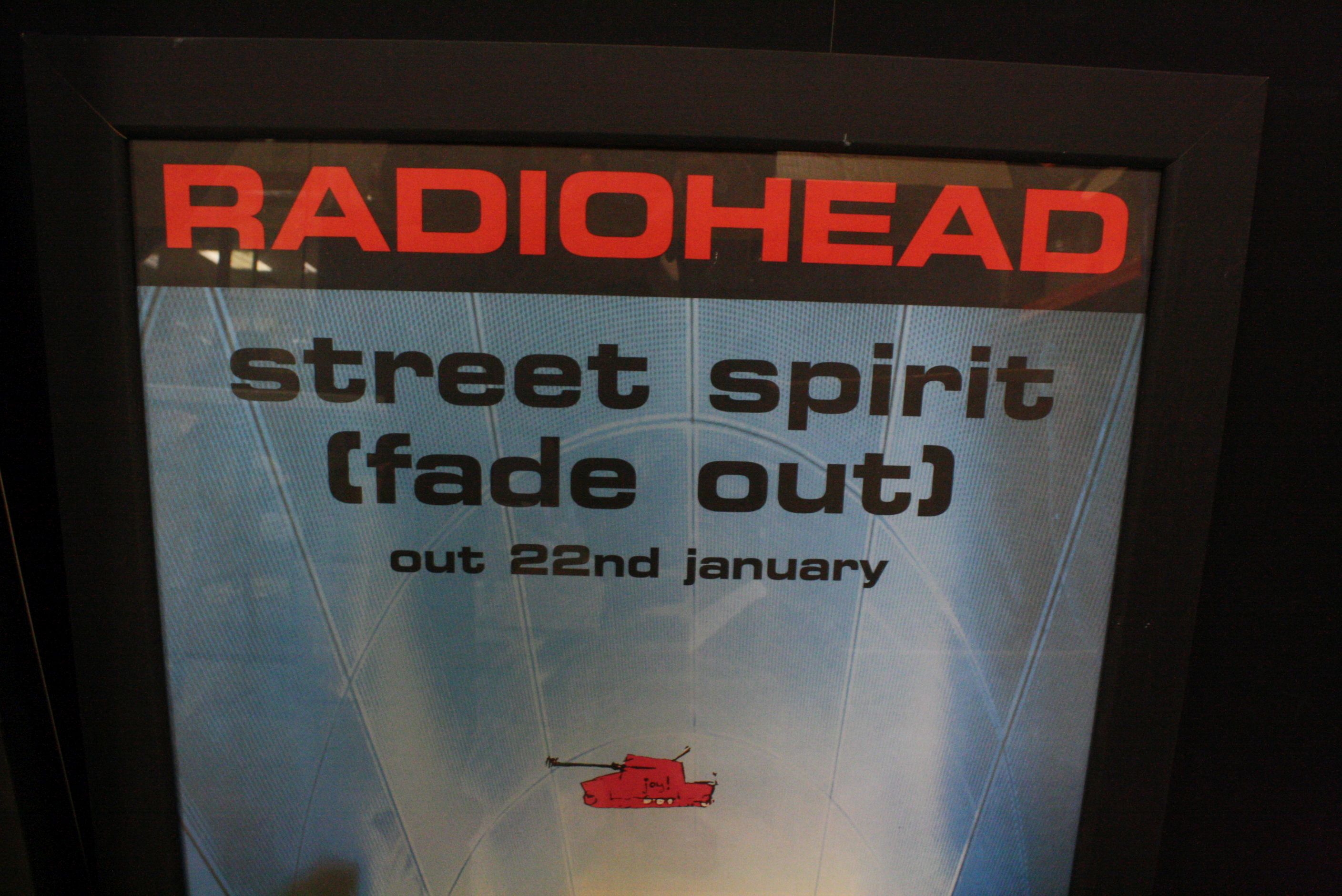 Memorabilia - Two framed and glazed Radiohead posters - one band shot and one to promote the release - Image 6 of 6