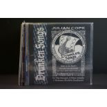 Vinyl - Eight Julian Cope LPs to include 2 x Fried, 4 x Skellington, Drunken Songs, Saint Julian,