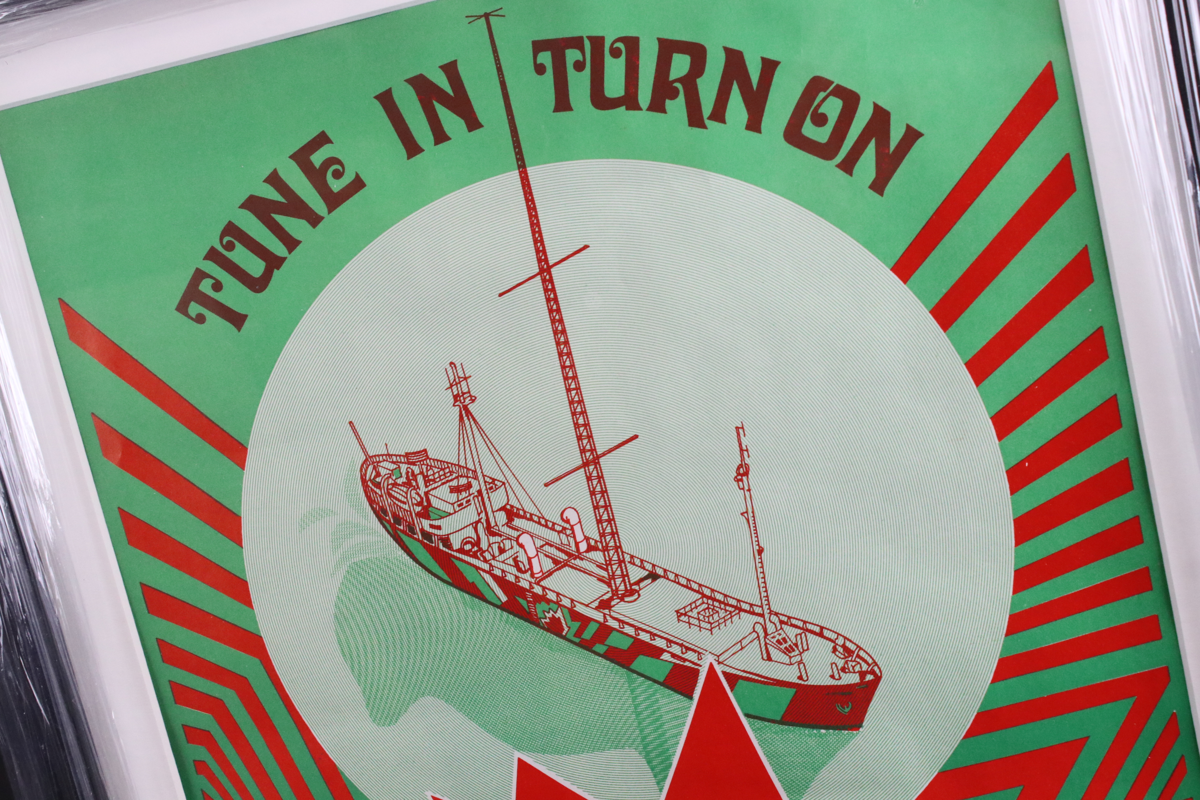 Music Memorabilia - Tune In Turn On promotional poster for Radio Nordsee International (RNI / - Image 3 of 3