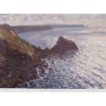 Robert JONES (British b. 1943) Towards Godrevy, Lithograph, Signed, titled and numbered 362/450 in