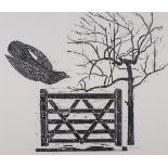 Peter FOX (British b. 1952) Cuckoo, Woodcut, Signed, titled and numbered 7/75 in pencil lower