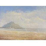 Stephen HAWKES (British 20th/21st Century) St Michael's Mount, Oil on canvas, Signed lower right,