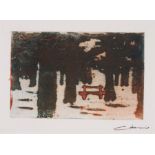 Ian LAURIE (British b. 1933) Paris Chair, Colour etching, Signed lower right, titled verso, 4" x