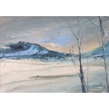 HEINILL (Continental 20th Century) Winter Landscape, Oil on canvas, Signed and dated '77 lower