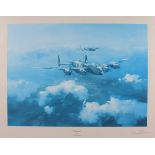 Robert TAYLOR (British b. 1951) Lancaster, Lithograph, Signed in pencil by Group Captain Leonard