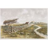 Jeremy KING (British 1933-2021) Bodmin Moor, Lithograph in colours, Signed lower right, title and