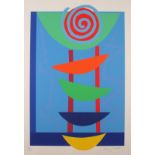 Sir Terry FROST (British 1915-2003) Orange, Green and Blue Rhythm, Silkscreen, Signed and numbered