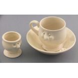 Roger MICHELL (British 1947-2014) for Carlton Ware Character teacup and saucer, transfer mark to