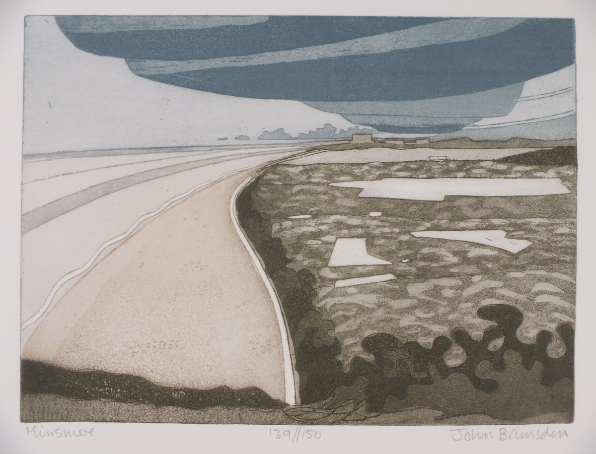 John BRUNSDON (British 1933-2014) Minsmere, Etching/Aquatint, Signed, titled and numbered 139/150 in