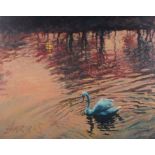 Rolf HARRIS (Australian b. 1930) Swan in the Morning, Giclée print, Signed and numbered 181/195