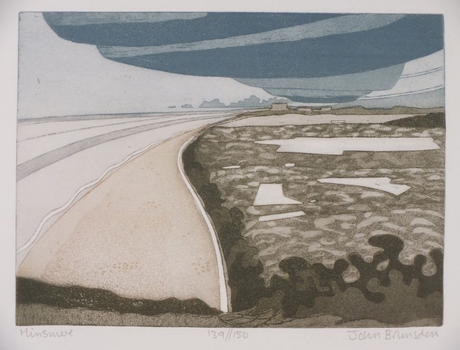 John BRUNSDON (British 1933-2014) Minsmere, Etching/Aquatint, Signed, titled and numbered 139/150 in - Image 2 of 4