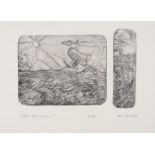 Ian DUNLOP (American b. 1945) Sax Summer, Etching, Signed and titled artist's proof, inscribed