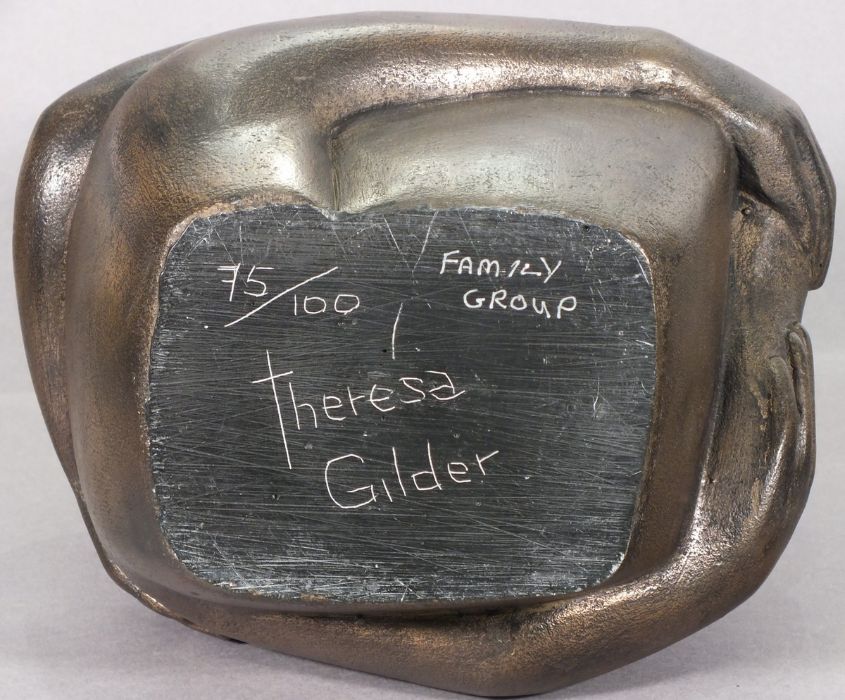 Theresa GILDER (British b. 1935) Family Group, Bronze resin, Signed, titled and numbered 75/100 to - Image 2 of 2