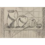 Nan FRANKEL (British 1921-2000) Still Life with Jugs, Pencil on paper, circa 1995, artists reference
