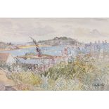 Nan HEATH (British 1922-1995) Valerian from Sea Ways Pothloo, Watercolour, Signed lower right,