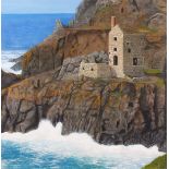 Tim TREAGUST (British b. 1952) Botallack, Oil on board, Signed lower right, label with artist's