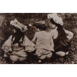 British early 20th Century Three Saucy Ladies, Later photographic reproduction, 10.25" x 15.25" (