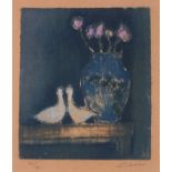 Ian LAURIE (British b. 1933) Just Friends, Coloured etching, Signed lower right and numbered 4/25,