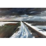 Amanda STAFFORD (British b. 1956) Landscape 1, Oil on canvas, 15.75" x 23.5" (40cm x 60cm)
