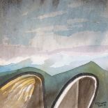 Reginald James LLOYD (British 1926-2020) Black Mountain, Watercolour, Signed and dated 2004 lower