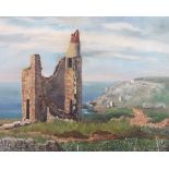 D GOOLD (British 20th Century) Botallack Tin Mines, Oil on board, Signed and dated '82 lower