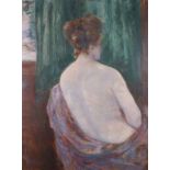 Continental Impressionist School 19th/20th Century Portrait of a Woman, Oil on canvas,