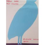 David SHRIGLEY (British b. 1968) You Are Too Close Please Move Back, Lithograph, 29" x 21.25" (