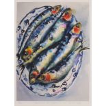 Janet JUDGE (20th/21st Century) Sardines for Supper, Lithograph, Signed, titled and numbered 26/