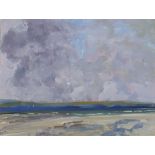 Rachel GRAINGER-HUNT (British 1956-2016) Big Sky Iona, Oil on card, Signed with initials lower left,