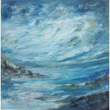 Darren Paul CLARKE (British b. 1973) Kernow Sea & Sky, Oil on canvas, Signed lower right, titled and