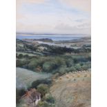Charles WHYMPER (British 1853-1941) Looking over Faringford to Yarmouth - Isle of Wight,