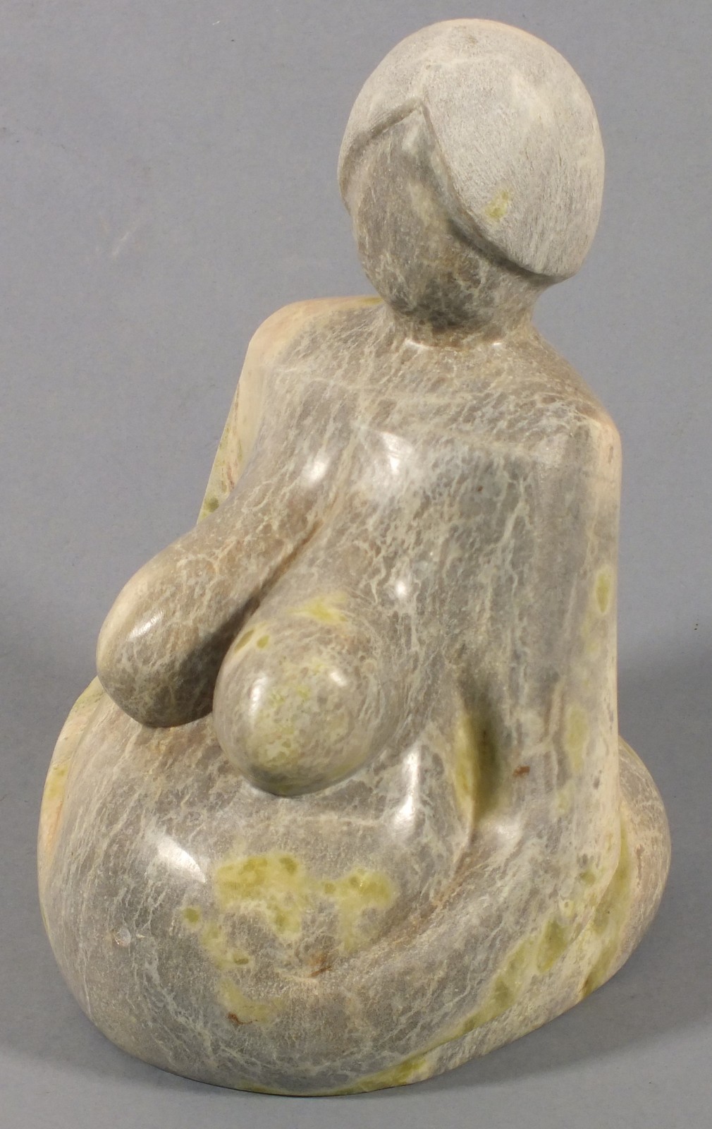 Theresa GILDER (British b. 1935) Glorious Woman, Connemara marble, Signed with initials to base, - Image 2 of 4