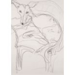 Barbara KARN (British b. 1949) Favourite Chair, Charcoal on paper, Inscribed with title verso, 16" x