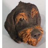 Helen Sylvia JONES (British b. 1962) Little Sausage - wired hair dachshund, Stoneware with acrylic