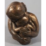 Theresa GILDER (British b. 1935) Mother and Child III, Bronze resin, Signed, titled and numbered