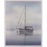 James? WOOD (British 20th/21st Century) St Mawes Mist, Lithograph, Signed, titled and numbered 74/75