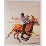 Eddie KENNEDY (British b. 1960) Polo Players, Lithograph, Signed in pencil lower right, numbered