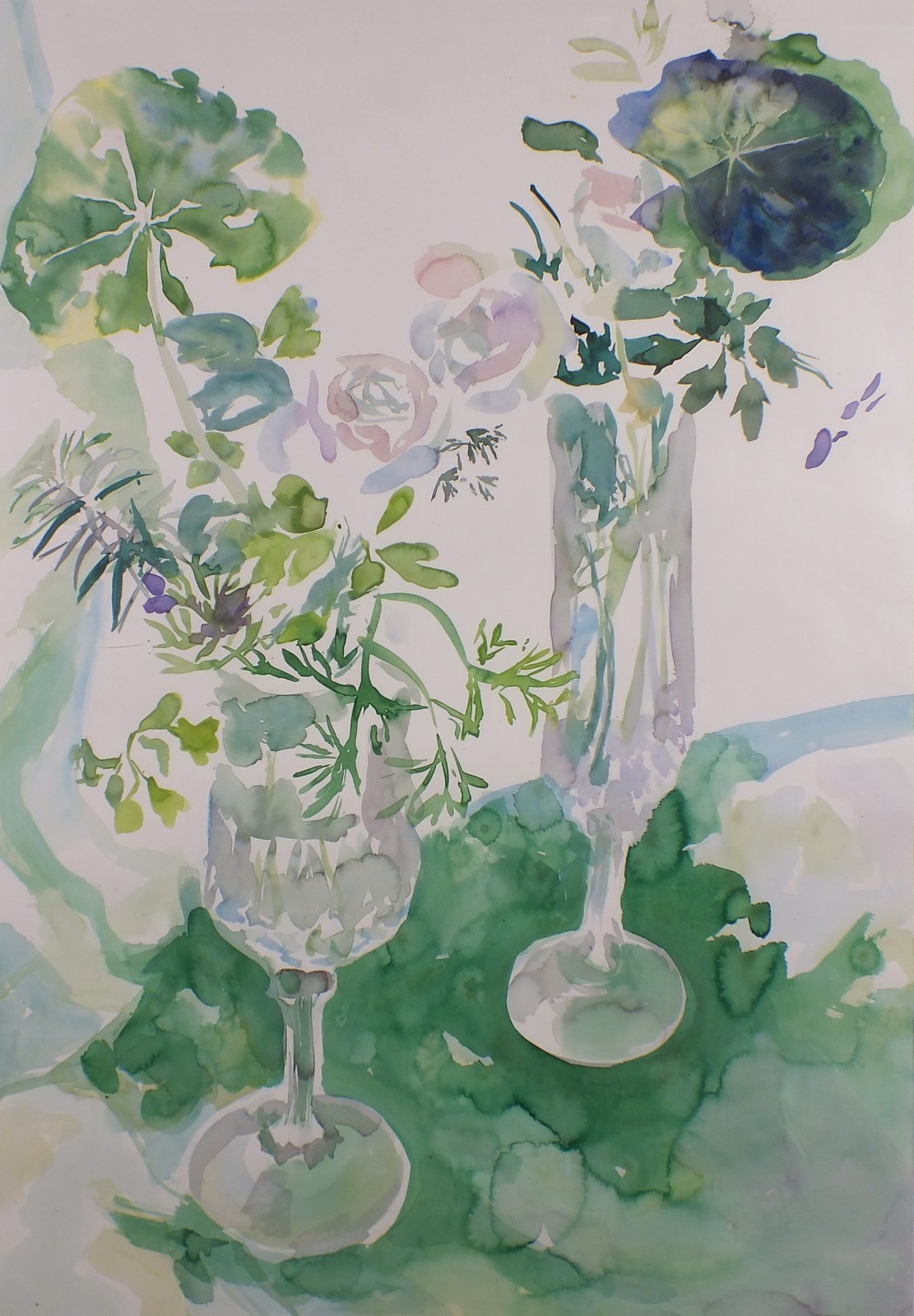 British School, Mid-late 20th Century, Watercolour still life, unsigned, 38" x 26.25" (96cm x 66cm)