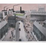 Mackenzie THORPE (British b. 1956) The Big Match, Limited edition gicleé print, Titled, signed and