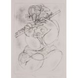 Ken TOWNSEND (1931-1999), 'Woodwind' Dry point etching, inscribed no.16 of 50, signed in the