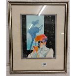 GWEN MANDELY, 'The Thompson Twins' on top of the pops, 10" x 8" signed and enscribed
