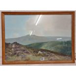 REG D SHERRIN, a Dartmoor landscape, 15" x 22" signed