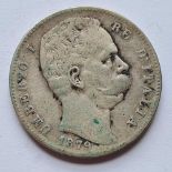 1879 Italy five lira