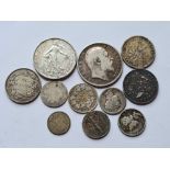 Foreign silver coins 53 g.