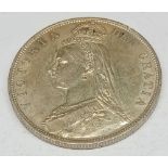 1887 Golden Jubilee half-crown. Extra fine
