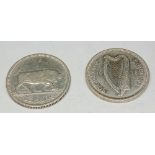 Two Irish shillings 1928 and 1930