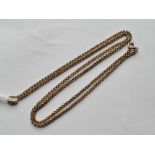 A circular link neck chain 9ct - 8.5 gms