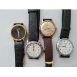 A bag of four assorted gents watches